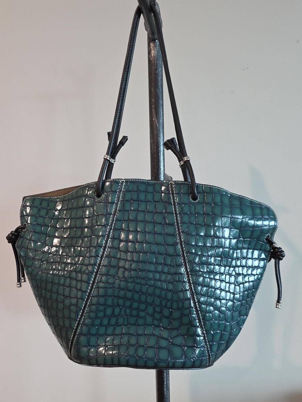 Tory Burch Spaghetti Strap Embossed Tote